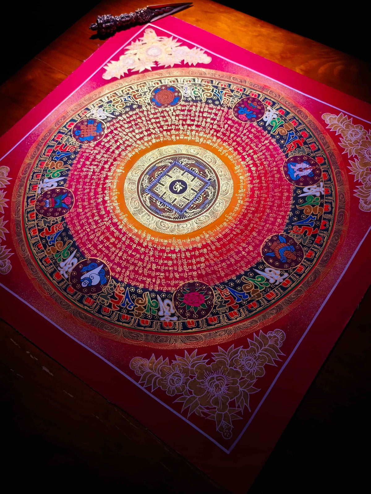 Sacred geometry wall decor radiating positive protective energy for home
